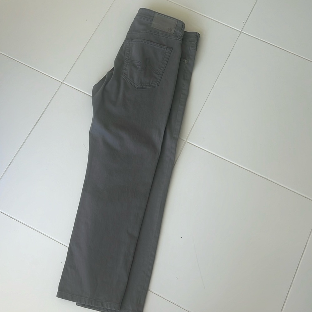 AG the Everett slim straight clay gray jeans
